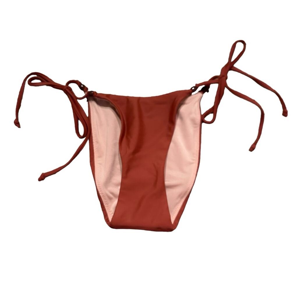 J. Crew Curved-Waist Cheeky String Swim‎ Bikini Bottom w/ Beads Sz XXS NEW
